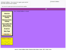 Tablet Screenshot of herbaloutfitters.com